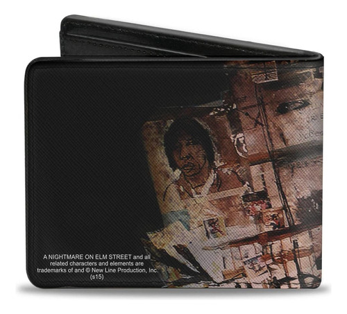 Cartera Plegable De Pu Con Hebilla Para Hombre, Elm Y Shadow