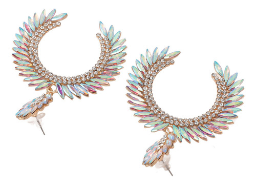 Pendientes Semicírculos Con Forma De Flor Marquesa En Forma