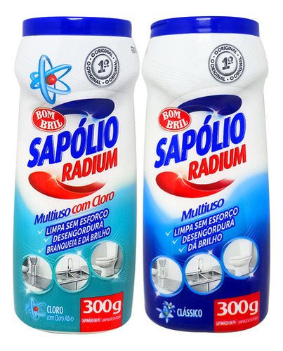 Sapolio Radium Clássico Multiuso Em Pó 300g Bom Bril