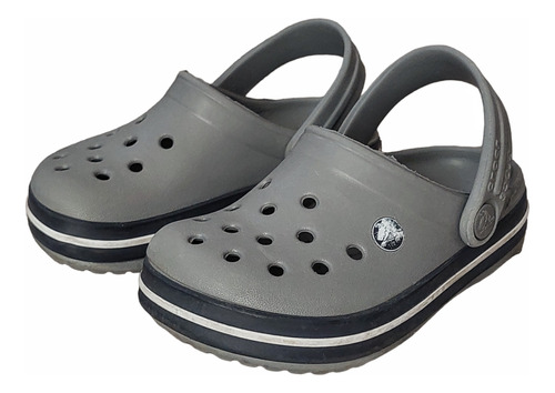 Crocs Crocband - Niños - Gris, Originales Talle 22-23