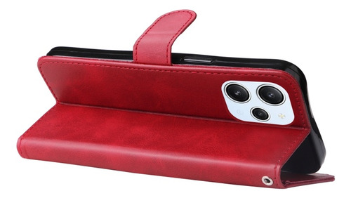 Capa Carteira De Couro Com Zíper Para Xiaomi Redmi