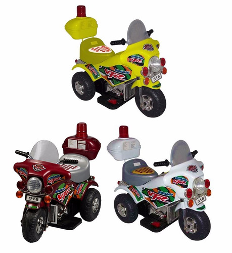 Moto Triciclo Infantil Competicion A Bateria 6v Musica Luces
