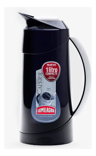 Termo Lumilagro Caprice De Vidrio 1000ml Negro