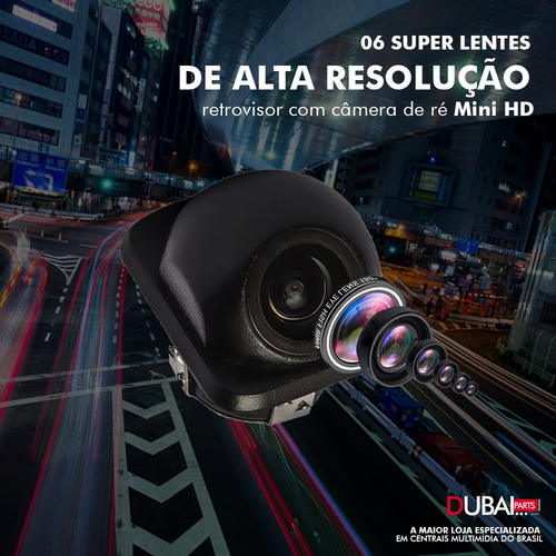 Retrovisor Com Câmera De Ré Fiat Uno 2018 2019 2020 2021
