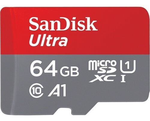 Imagem 1 de 4 de Cartão De Memória Sandisk Micro Sd Xc 64gb 120mb/s