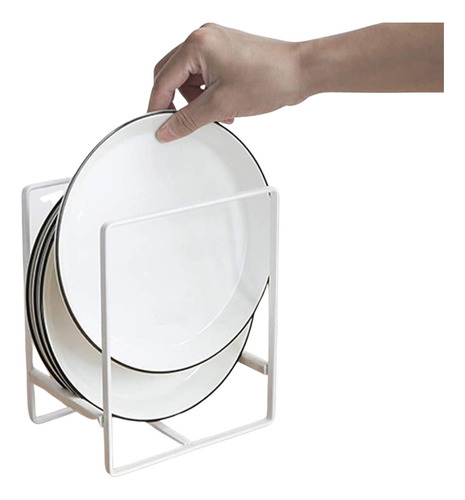 Estante De Cocina Porta Platos Para Estantes Alacena Blanco