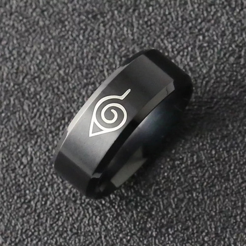Imagen 2 de 6 de Anillo Naruto Aldea De La Hoja Accesorio Anime Cosplay