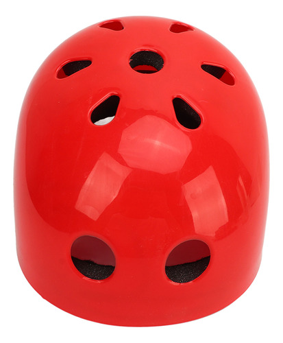 Casco De Skate Para Niños, Rojo Y Rojo, Ligero, Amortiguador