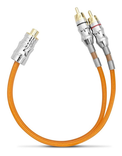 Cabo Y Rca Kx3 2 Machos 1 Fêmea Tripla Blindagem Pvc A Ouro
