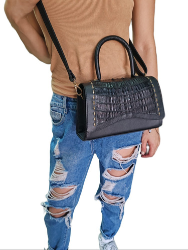 Bolso Mujer Piel Exotica Original Cocodrilo Serpiente Mantar