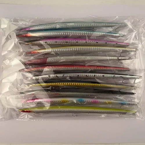 Lote De 10 Cebos Artificiales Para Pescar En El Mar, 18 Cm,