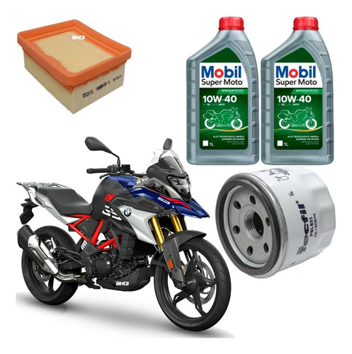 Mobil 10w40 Kit Troca Óleo Bmw G 310 Gs G 310 R Psl633