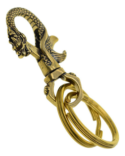 _ 10 Chaveiro Vintage Com 2 Anéis Dragão Chaveiros Chaveiros
