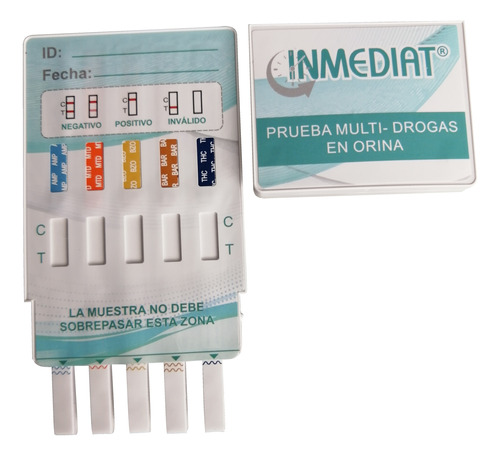 Prueba De Droga 10 Drogas Inmediat Tarjeta  