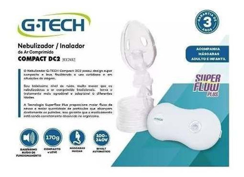 Nebulizador De Ar Compacto Baixo Ruido Bivolt Gtech Cor / Voltagem Branco / 110v/220v (bivolt) Cor Branco Voltagem 110v/220v (bivolt