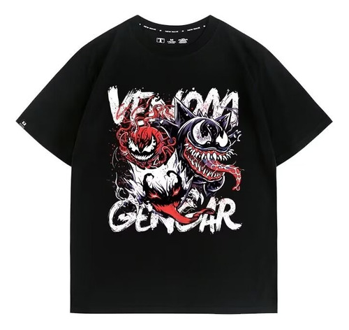 Camiseta De Manga Corta Cotton Venom Carnage Creative Design