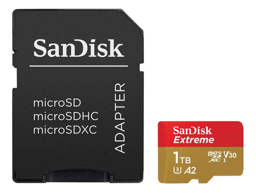 Tarjeta Microsd Sandisk, 1tb, Con Adaptador, Clase A2