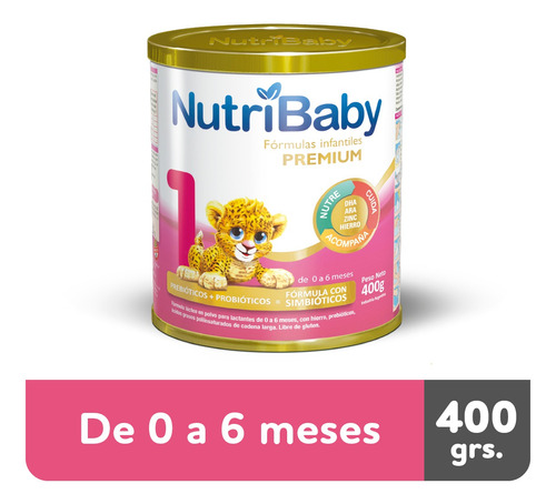 Imagen 1 de 1 de Nutribaby 1 Premium Leche 0 A 6 Meses Lata X 400 Grs