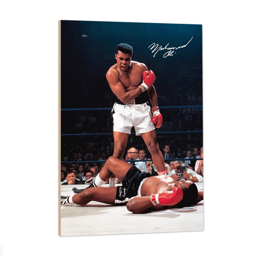 Cuadro Muhammad Ali Cassius Clay Sonny Liston Boxeo 33x48cm
