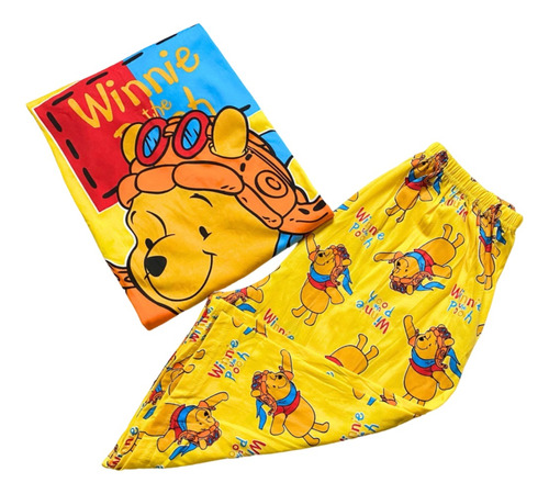 Pijama Remera + Short 3/4 Winnie Pooh Bazar Don Acuña