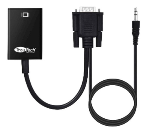 Convertidor Vga A Hdmi Con Audio Pe-dp0177/c Trautech-mihaba