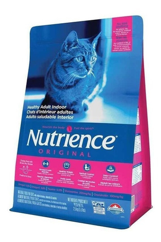 Nutrience Original Gato Adult Interior 2.5kg Razas Mascotas