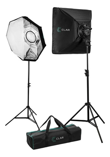 Kit Fotografico Clar De 2 Luces Led