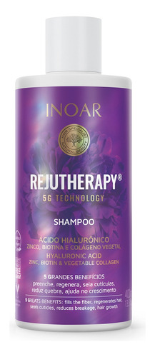 Inoar Rejutherapy Shampoo Biotina E Colágeno 400ml