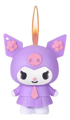 Encendedor Recargable Kuromi Colores Cute Kawaii Regalo