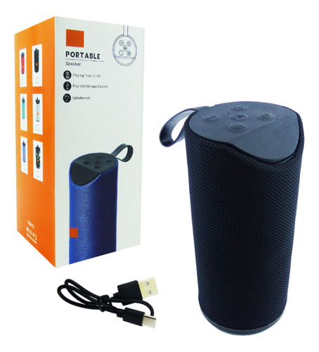 Parlante Recargable Tela Bluetooth Usb Aux Tf Modelo Ar22/11