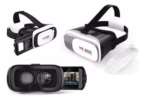 Óculos Vr Box 3d 2.0 Realidade Virtual + Controle Bluetooth