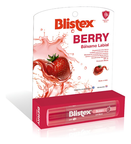 Blistex Berry Protector Balsamo Labial Humectante Spf 15
