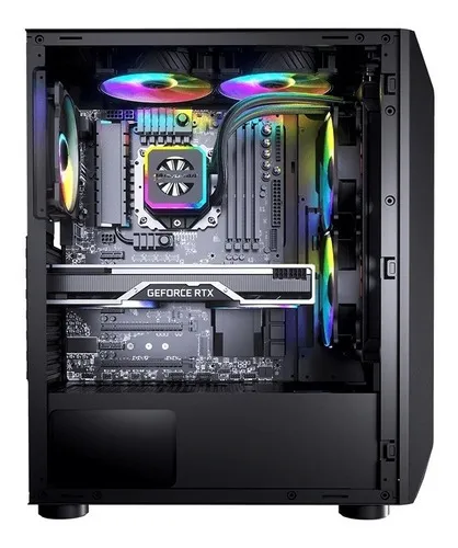 Gabinete Gamer Cougar Mx410-t Rgb Cristal Templado Atx