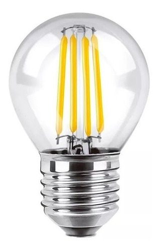 Lámpara Gota Filamento Led E27 4w Cálida 2700k Interelec