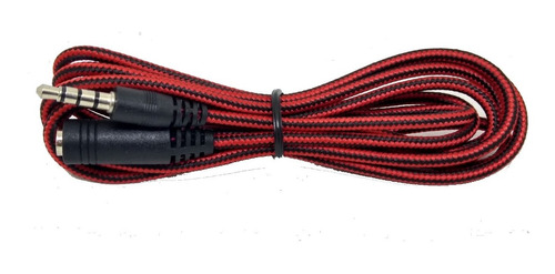 Cable Extension 1.5metros Auricular + Mic 3,5mm 4 Contactos
