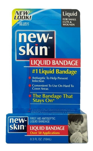 Imagen 2 de 2 de New Skin 10ml (vendaje Líquido) Para Ampollas