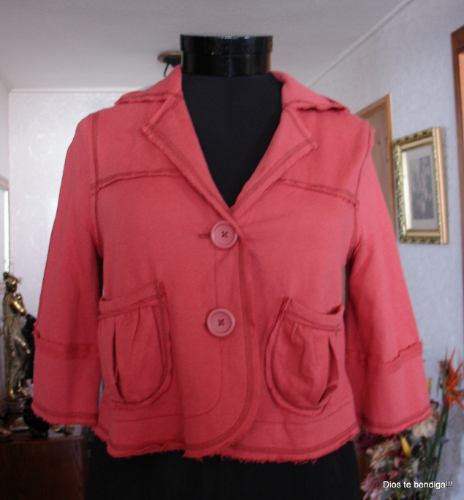 Chaqueta Mossimo Manga 3/4. Juvenil Terracota Ts