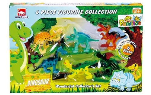 Imagen 9 de 10 de Set De Dinosaurios X6 10cm Divertido Rex Juguete Niño Regalo