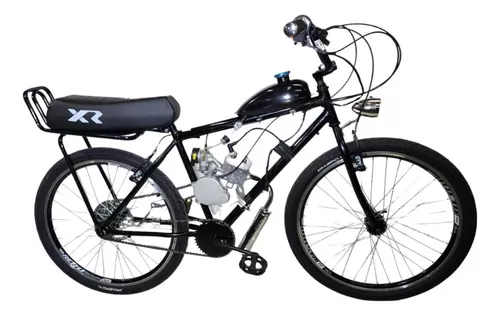 Bicicleta Motorizada 80cc 2 tempos com quadro de Aço Hi-Ten