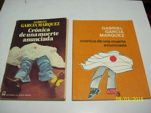 Novela:cronica De Una Muerte Anunciad-gabriel Garcia Marquez