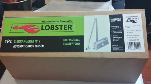 Cierra Puerta Brazo Hidraulico Lobster No Dos 40-65 Kg