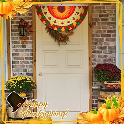 8 Banderines De Otoño De Acción De Gracias Para Decoración Y