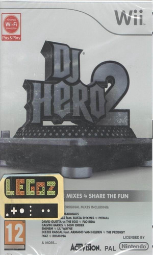 Legoz Zqz Wii Dj Hero 2 - Disco Fisico - - Ref 1183 (pal)