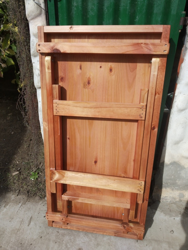 Mesa Plegable 110 X 65 Cm Tapa Macisa Marrón