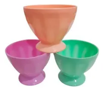 Comprar Compotera Copa Plastica Facetada Postre Helado X12 Uni. Zztt