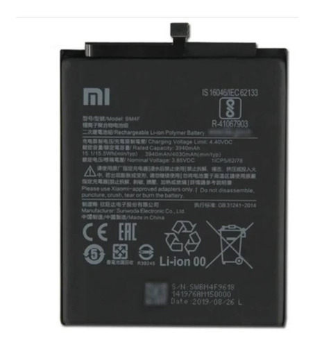 Bateria Original Xiaomi Mi 9 Lite Modelo Bm4f 4030 Mah