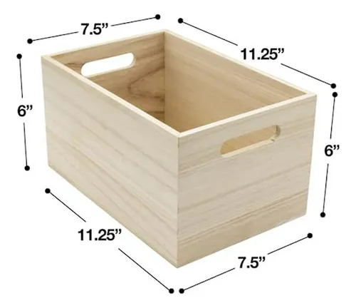 Cajas De Madera Para Organizador Compatible Con Despensa.