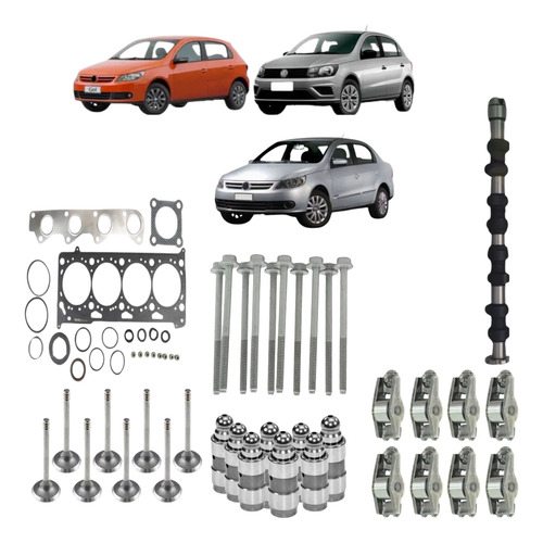 Kit Eixo Comando C/junta Vw Gol G4 G5 G6 1.0 8v Power Ea111
