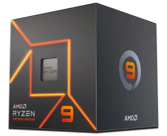 Procesador gamer AMD Ryzen 9 7900 100-100000590BOX de 12 núcleos y 5.4GHz de frecuencia con gráfica integrada