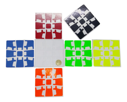 Stickers Gear V3 En Varios Colores Y Materiales Tipo Rubik